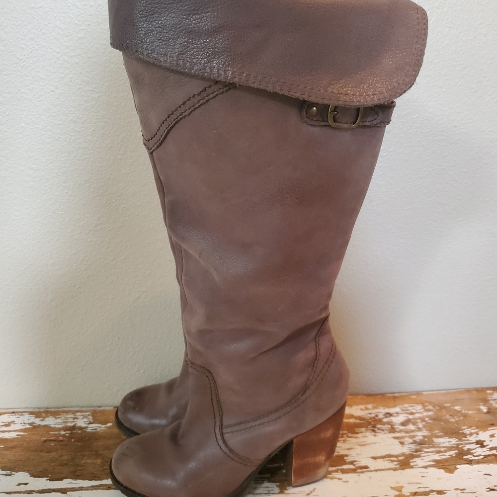 Womens Steve Madden Tall Boots With Chunky Heel